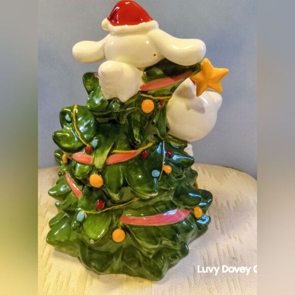 Hello Kitty and Friends Christmas Tree Ceramic 8" Sanrio Blue Clay Works NWT - Picture 5 of 5